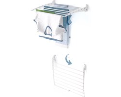 Foxydry Fold 60 DOWN - white - wasdroogrek wandmontage clicksysteem - neerwaartse sluiting - 60 x 50 x 10 cm