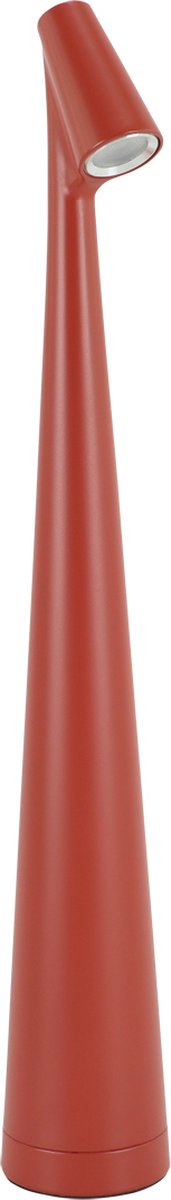 GROT Led - Tafellamp Oplaadbaar – Draadloos en dimbaar – CCT - Warm wit / Daglicht / koud wit - Moderne touch lamp – Nachtlamp Slaapkamer – 35 cm – Rood