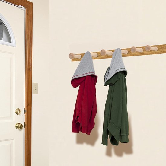 Houten Kapstokken Natuurlijke Muur Hanger Haak Hoe... – Grandado