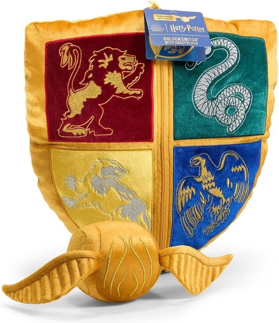 noble-collection-hogwarts-zweinstein-crest-wapen-and-golden-snitch