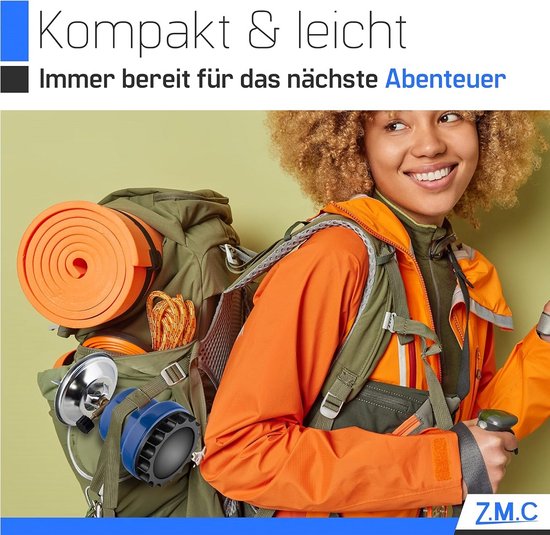 SMH LINE® Camping kooktoestel - Draagbaar Gasfornuis - Incl. 10x 190g gasflessen van SMH LINE® — afbeelding 3