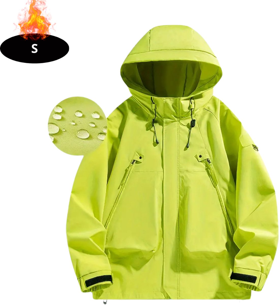 Livano Windjas Dames Parka Lente & Herfst Jas Volwassen Windjack Windbreaker Outdoor Geel