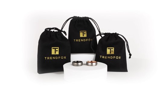 Tungsten Heren Ring met Geborsteld Staal - Rosé Goud Kleurig - Wolfraam - Schoencadeautjes Sinterklaas Jongen - Cadeaus Mannen