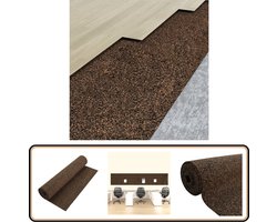 vidaXL Kurkrol 100x1000 cm - 2 mm dikte Vloerisolatie - Kurk Vloer - Geluiddemping - Warmte-isolatie - Rubberen Kurk