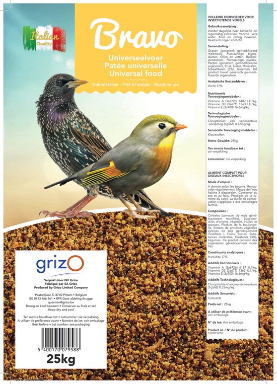 Bravo Universeelvoer - zak van 5 kg