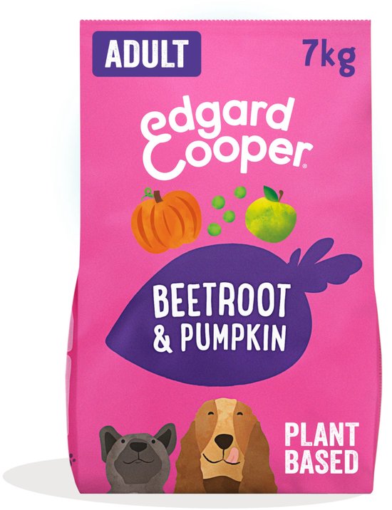 Edgard & Cooper Plantbased Adult Rode Biet&Pompoen - Hondenvoer - 7 kg