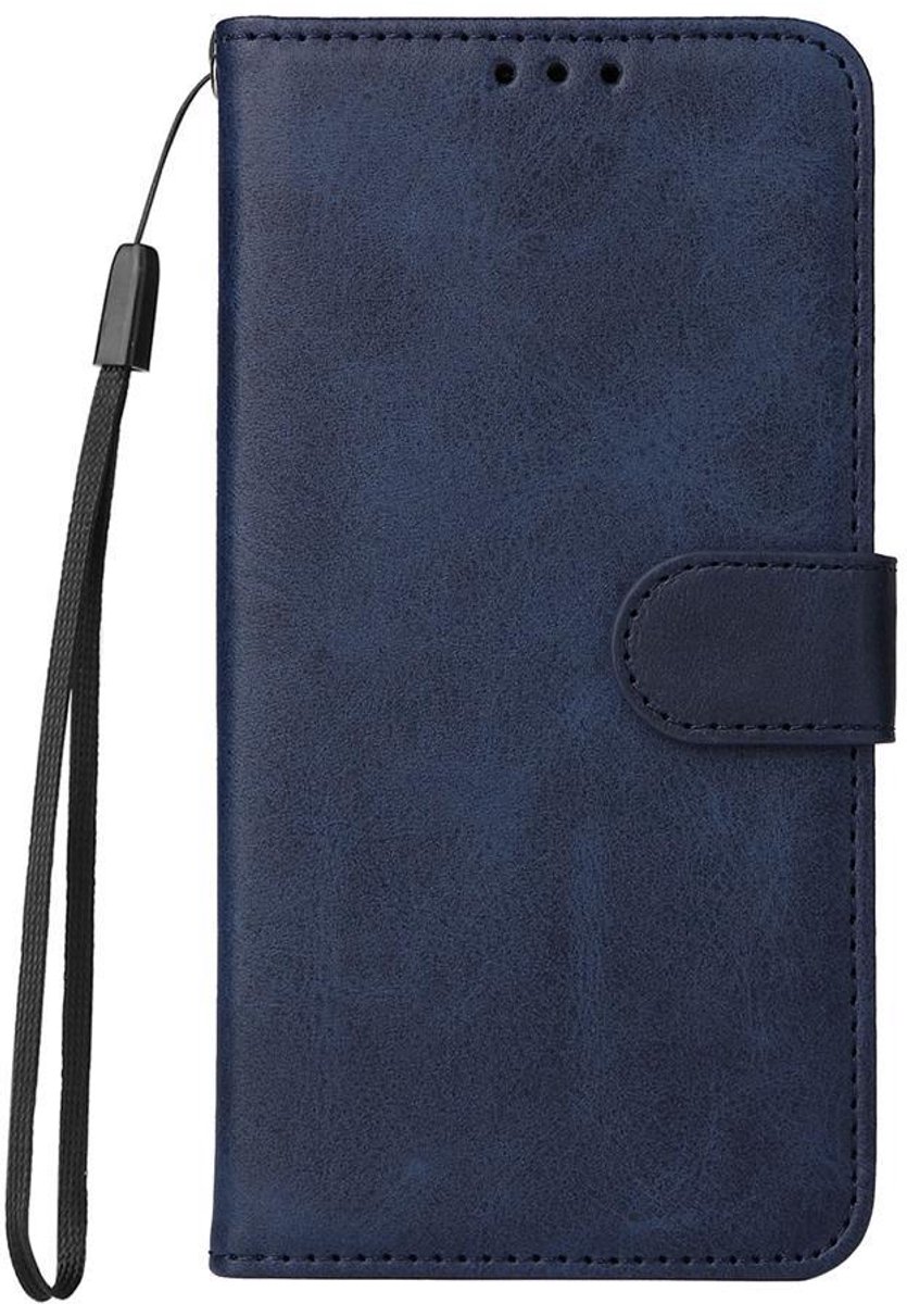 Mobigear Telefoonhoesje geschikt voor Samsung Galaxy A56 Hoesje | Mobigear Wallet Bookcase Portemonnee | Pasjeshouder voor 3 Pasjes | Telefoonhoesje voor Pinpas / OV Kaart / Rijbewijs - Blauw