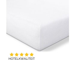 Droomtextiel Molton - Matrasbeschermer Stretch - 200 x 220 cm - Hoogewaardige Kwaliteit - perfecte pasvorm - Super Zacht