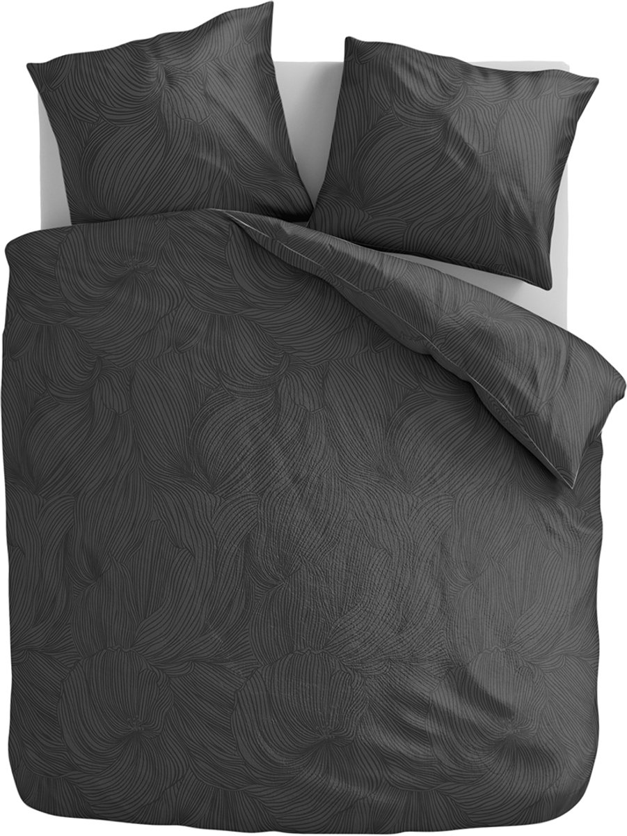 Zydante® Microvezel Dekbedovertrekset - 240x220 cm - Revery Antra - met 2 Kussenslopen