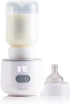 Alecto Flessenwarmer - Draagbare Baby Flessenwarmer voor Onderweg en Thuis - Geschikt voor vrijwel alle Babyflessen - Draadloos - BW1000 - Wit
