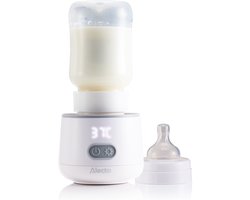 Alecto Flessenwarmer - Draagbare Baby Flessenwarmer voor Onderweg en Thuis - Geschikt voor vrijwel alle Babyflessen - Draadloos - BW1000 - Wit