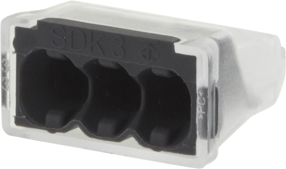 Q link lasklem 3-polig 1,0-2,5 mmÃƒâ€šÃ‚Â² 10 stuks