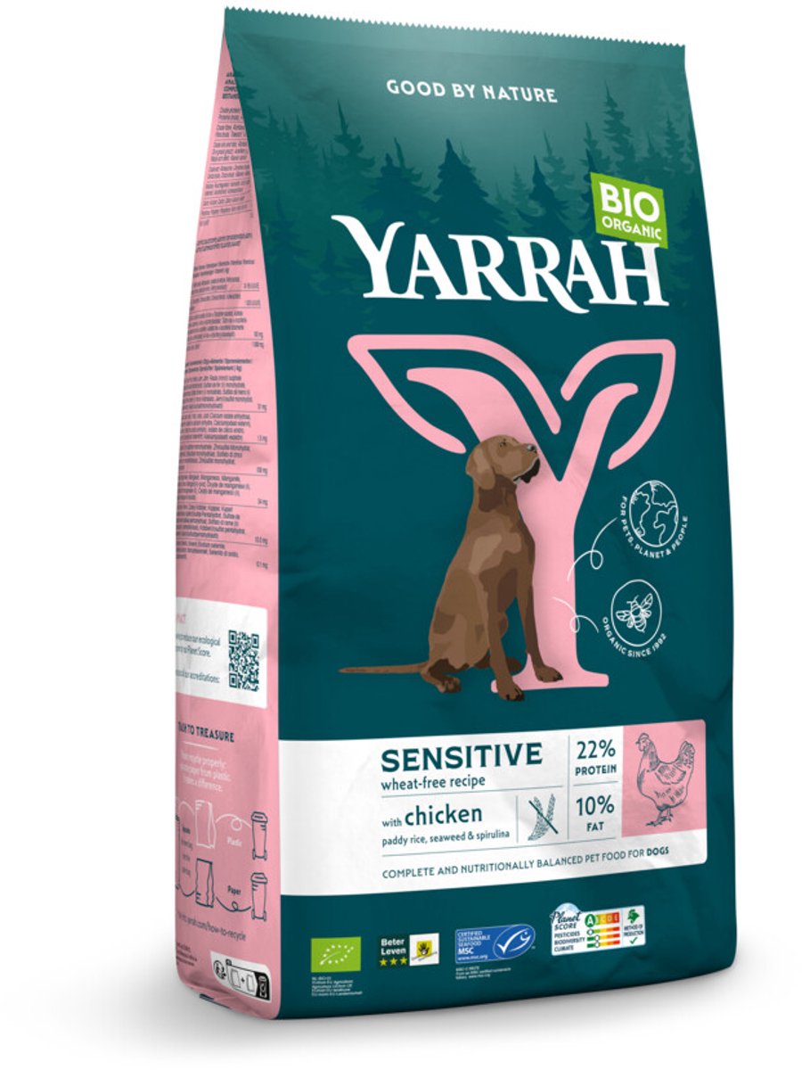 Yarrah Biologisch Sensitive - Hondenvoer - 10 kg