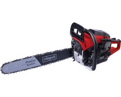 Scheppach Kettingzaag Benzine PCS46 - 46cc 2-takt - 2.4pk/1.8kW - 45cm zaagblad - 43cm zaagdiameter - 0,55L tankvolume