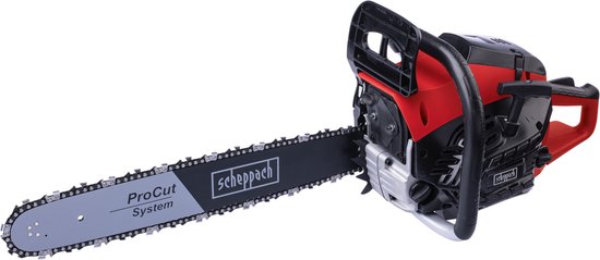 Scheppach Kettingzaag Benzine PCS46 - 46cc 2-takt - 2.4pk/1.8kW - 45cm zaagblad - 43cm zaagdiameter - 0,55L tankvolume