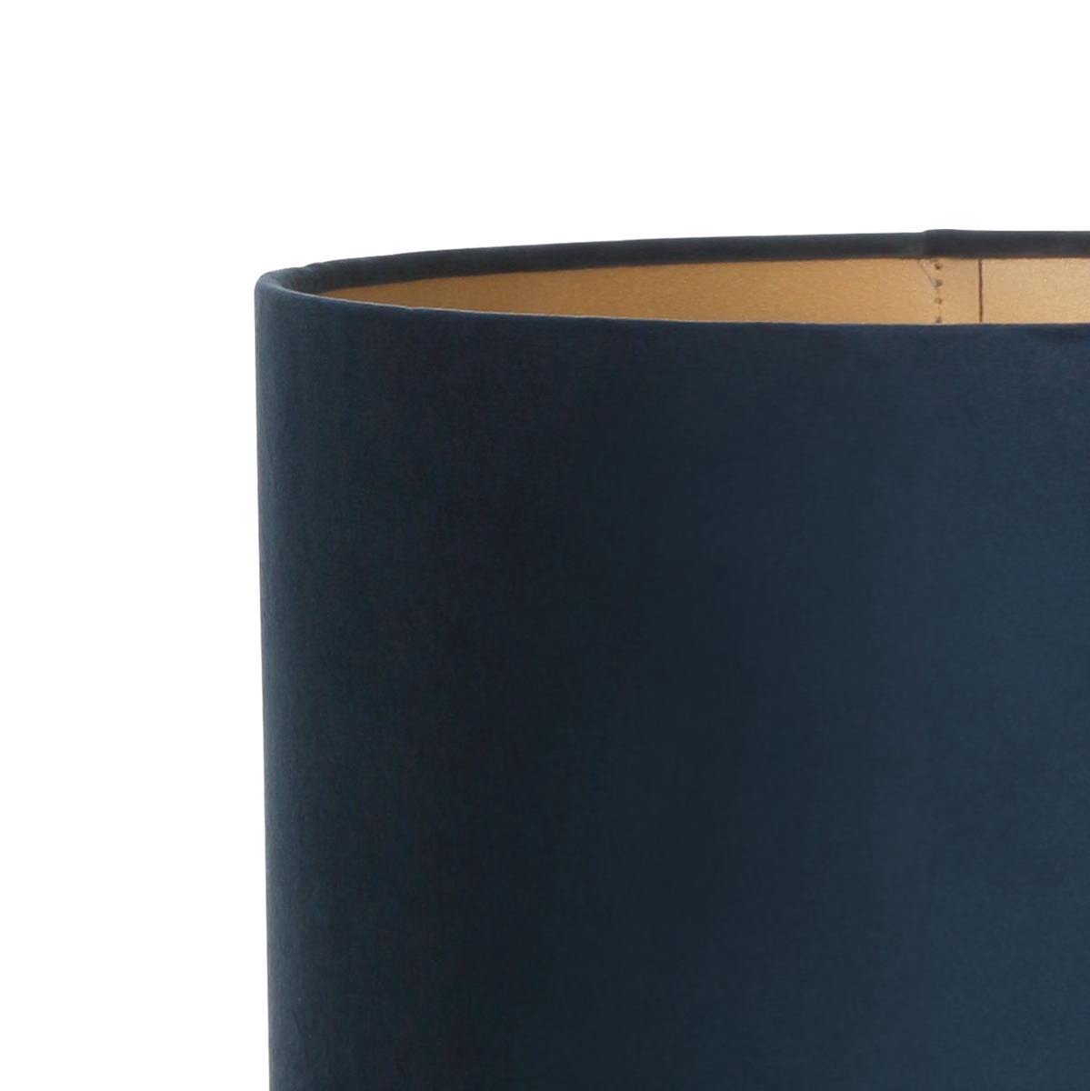 Uniqq Lampenkap velours konings blauw 50 cm – 25 cm hoog