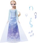 Doos van de Disney Frozen spin & reveal Elsa pop, met een afbeelding van Elsa.