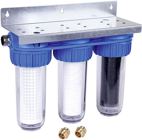 Vervangfilterset past in Honeywell filter / Resideo Braukmann triplex FF60 (AX) filterpatronen regenwaterfilter actieve kool vervangpatronen (B7+B8+B9) van VER — afbeelding 2