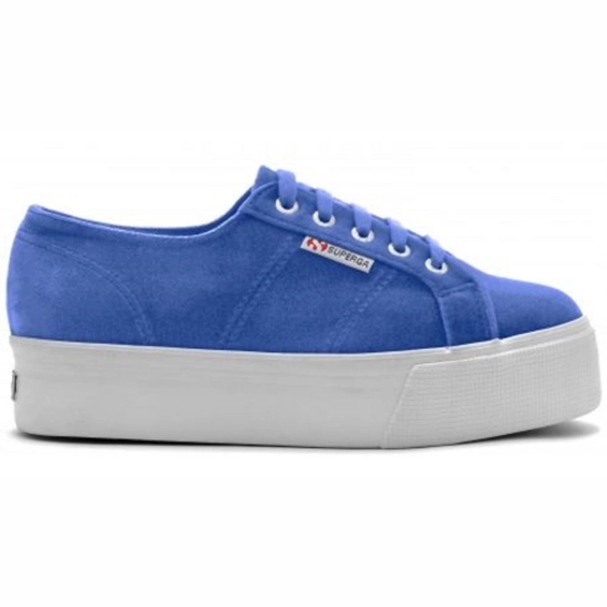 Superga Women 2790 VELVETCHENILLEW Blue Glicne