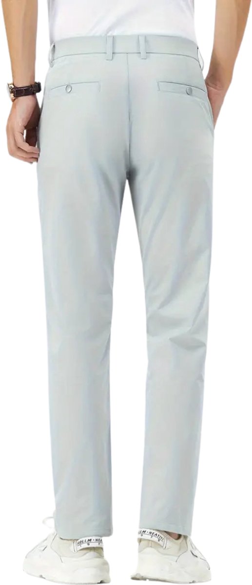 Livano Golfbroek Heren - Golfkleding - Golfen - Golf Accessoires - Nette Pantalon - Lichtgrijs S - Maat 46 van Livano — afbeelding 4
