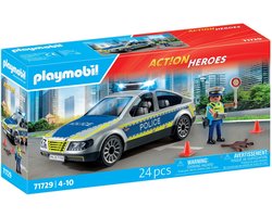 foto van PLAYMOBIL Action Heroes Politie patrouille auto 71729