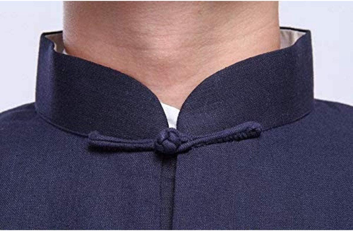 Senza Marchio FNEDYHK Tai Chi Kleding Retro Chinese Traditionele Wing Chun Kung Fu Uniform Katoen Zijde Vechtsport Tai Chi Pak Heren Tang pak A XXL