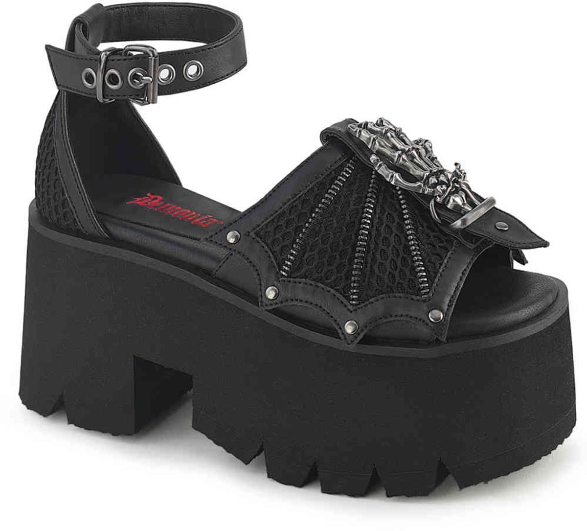 DemoniaCult ASHES-11 Plateau Sandaal 39 Shoes Zwart