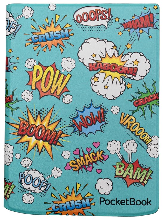 PocketBook - Flip Cover - Beschermhoes - InkPad 4 - Color 3 - Color 2 - Comic Print van Merkloos — afbeelding 3