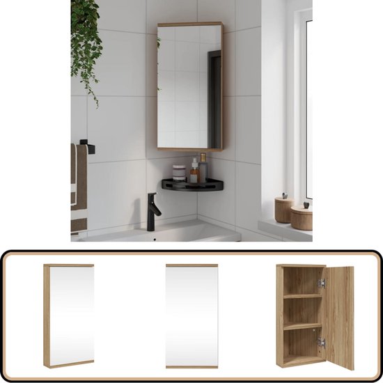 Foto: Costway badkamerkast hoog kast smal opbergkast met 2 deuren 1 lade en verstelbare planken ruimtebesparend badkamerrek voor badkamer woonkamer keuken 20 x 20 x 180 cm