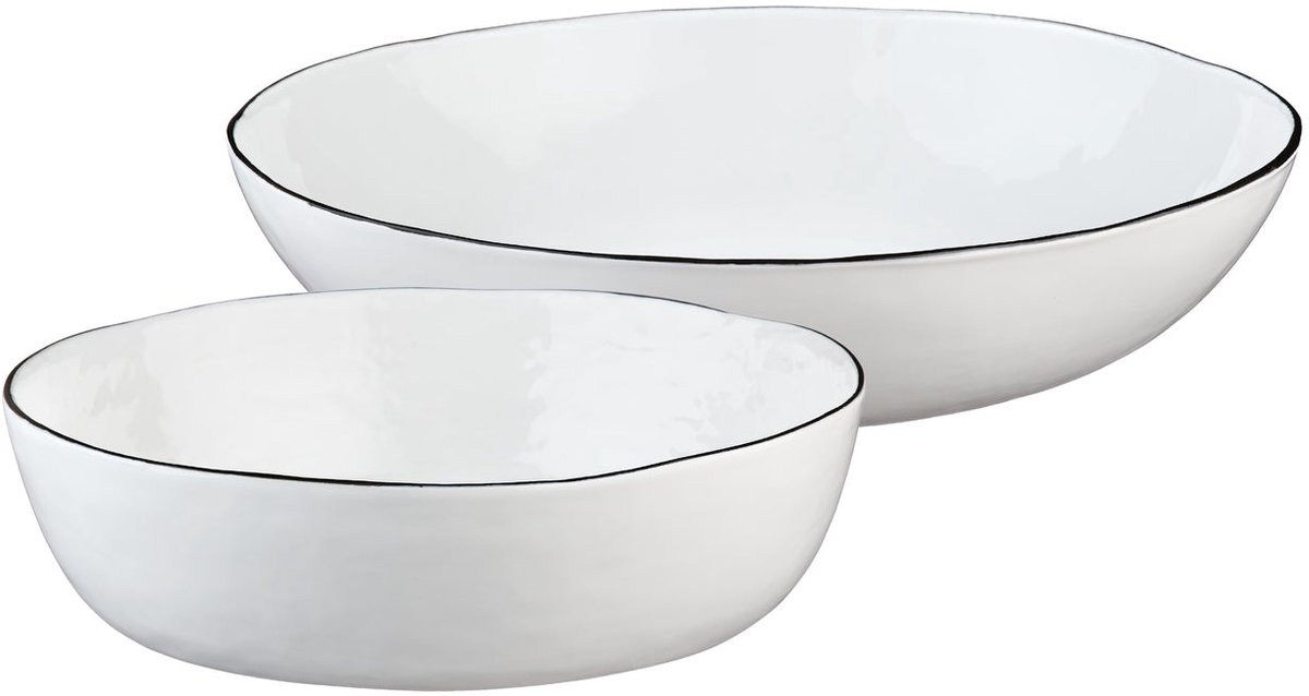 PURE fruitmand Ø29cm en Ø33,5cm - 2 stuks - Sneeuwwitje