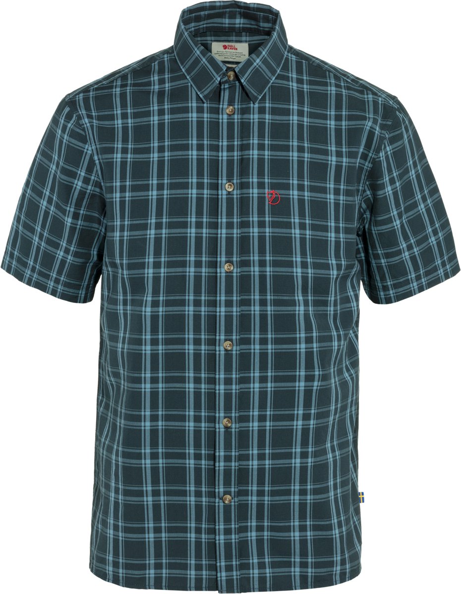 Fjallraven Ovik Lite Shirt SS Men Outdoorblouse Heren Blauw