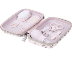 Baby-manicure pedicureset voor baby’s - Nagelknipper, Schaar, Vijl Nagelverzorging pasgeboren baby manicure set – New Born Baby Manicure Set – Manicure Setje – Leuk Kraam Cadeau /Baby Shower gift + baby- uitgebreide 9delig- baby care set | Roze