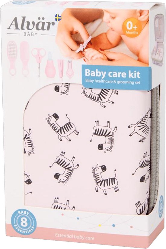 Baby-manicure pedicureset voor baby’s - Nagelknipper, Schaar, Vijl Nagelverzorging pasgeboren baby manicure set - New Born Baby Manicure Set - Manicure Setje - Leuk Kraam Cadeau /Baby Shower gift + baby- uitgebreide 9delig- baby care set - Roze van Merkloos — afbeelding 2