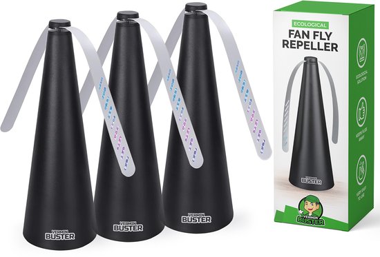 VerminBuster Vliegenverjager voor op tafel - 3 stuks - Ecologisch en veilig - Wespenverjager - Vliegenvanger - Vliegenval