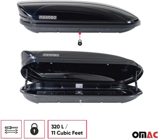 Ruime Dakkoffer 320L voor Auto - Ideaal voor Bagage, Ski's en Campingequipment — afbeelding 5