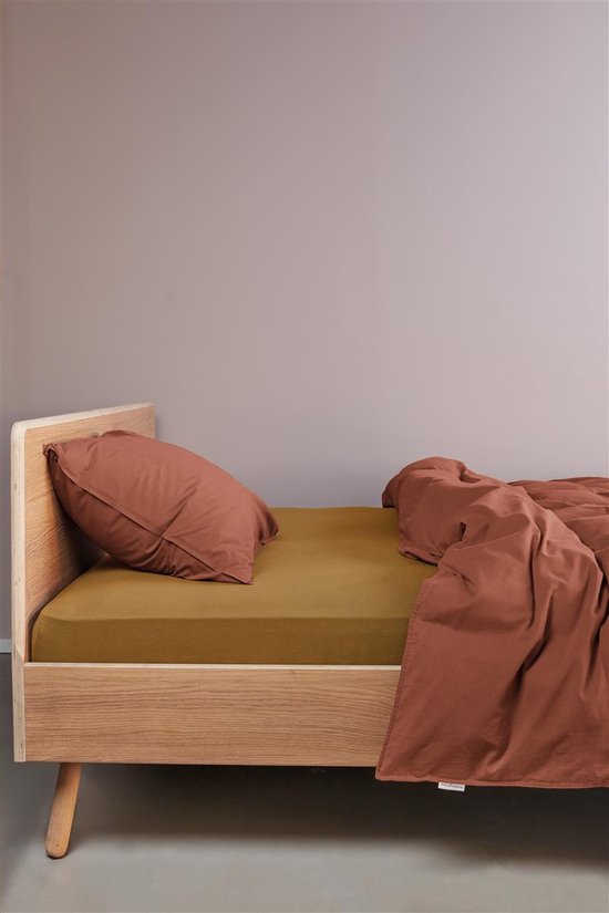 Beddinghouse Jersey - Hoeslaken - Lits jumeaux - 160x200/220 cm - Yellow