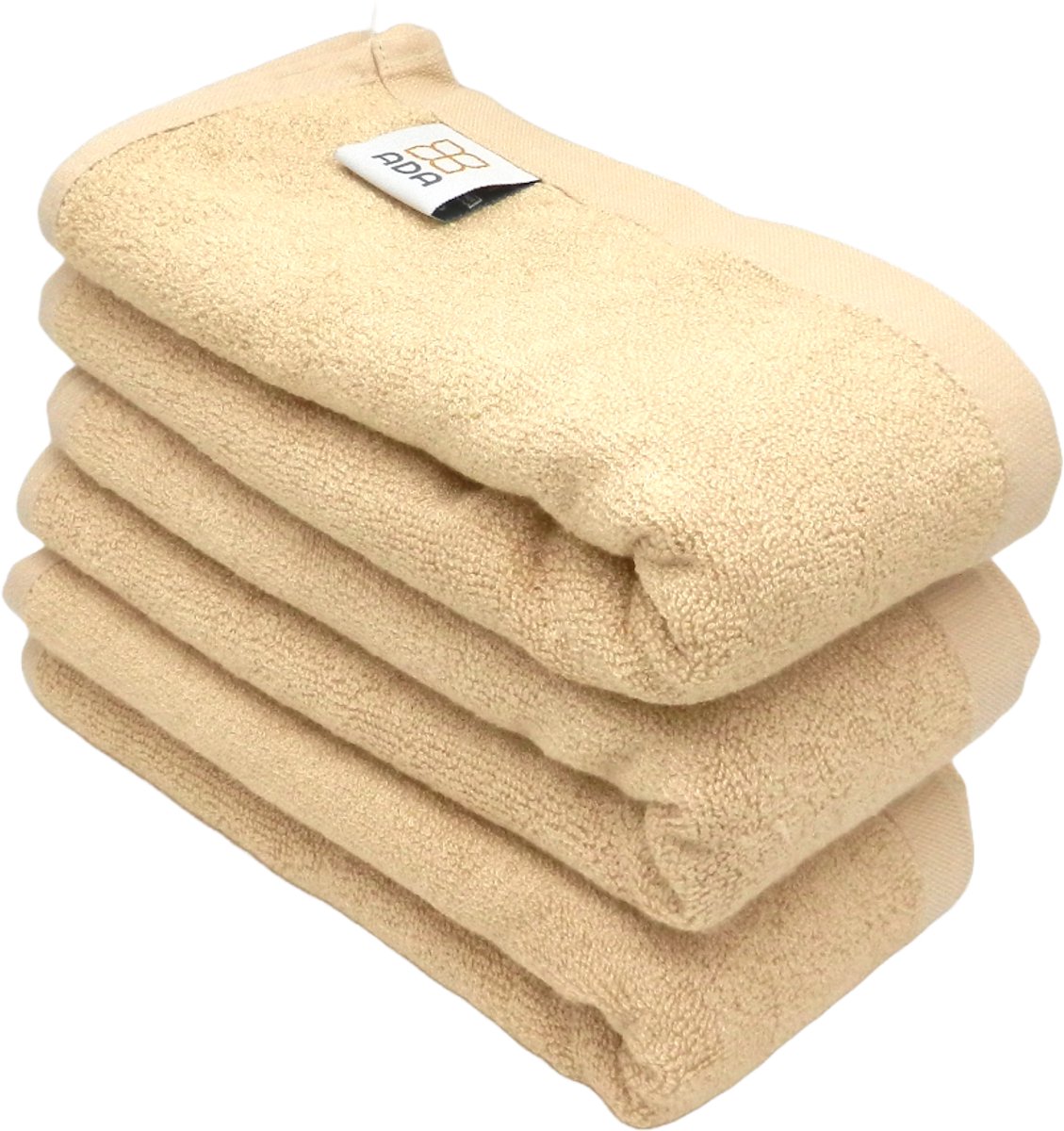 ADA® - Bamboe handdoek – 40x76cm – Zand - 3 stuks