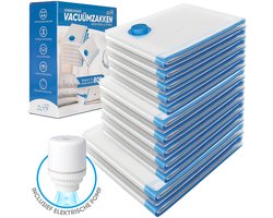 Rogi Vacuumzakken met elektrische pomp - Uitermate geschikt voor vacumeren van dekbedden & kleding - Reiszakken - Vacuum Opbergzakken