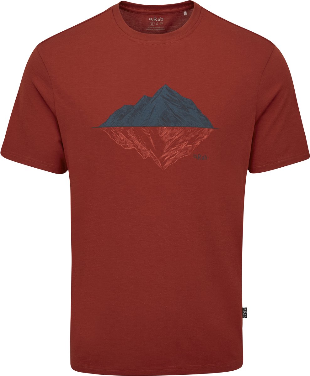 RAB Crimp Reflection Tee Outdoorshirt Heren Rood