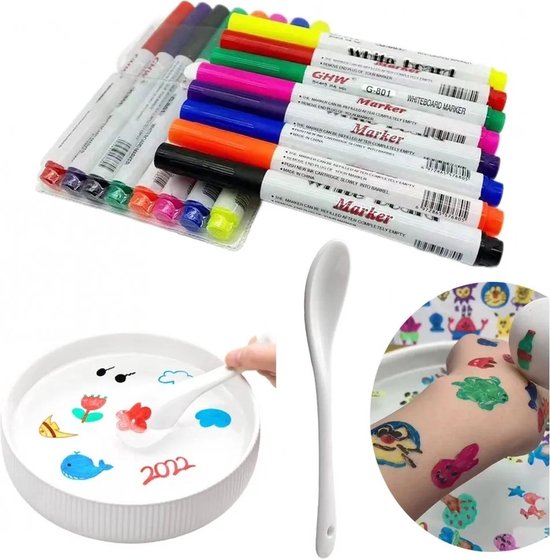 PQETBV 3D Magische Waterelf Kit – 32-delig Creatief Speelgoed Met 10 Hydrogel Kleuren, Educatief Cadeau Voor Kinderen Vanaf 3 Jaar