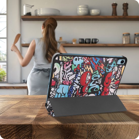 Étui pour iPad 2025, étui à trois volets avec protection d'écran, étui pour iPad 11, étui à Hardcover, Bookcase à livres - Graffity