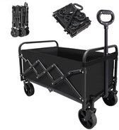 Bol.com Opvouwbaar Bolderkar- Afneembare wielen - Tot 150kg Draagvermogen - 66x42x47cm -Camping Bolderwagen-kampeerkar- Inhoud 1... aanbieding