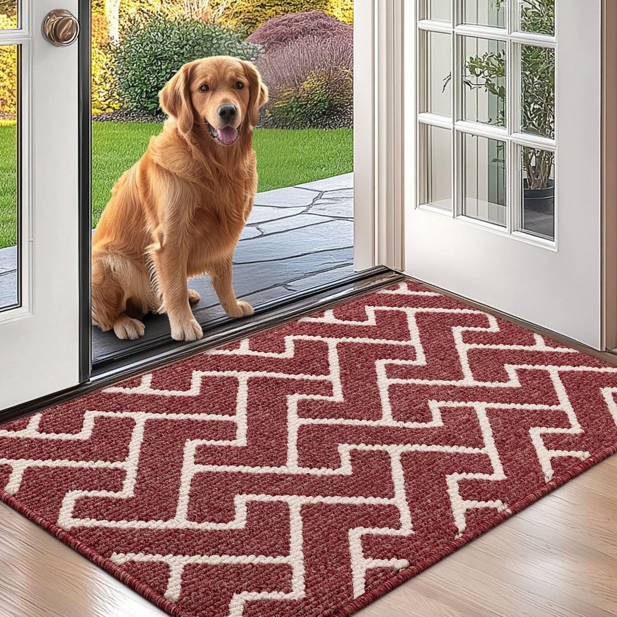 My Ninki ® Ultra-absorberende en slijtvaste deurmat voor binnen en buiten met antislip en wasbaar ontwerp