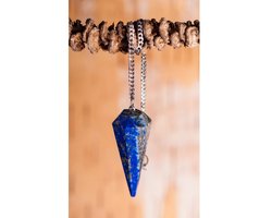 Pendel zeshoekig lapis lazuli