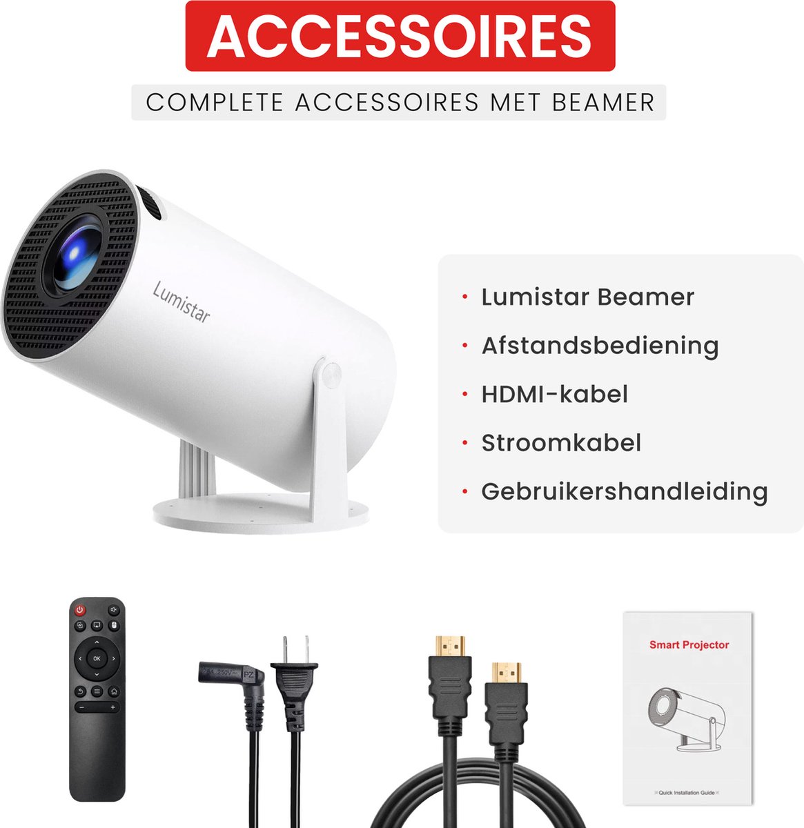 Lumistar Mini Beamer - Smart Projector thumbnail 4