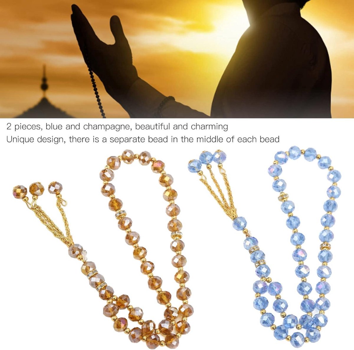 Moslims Rozenkrans Kralen 99- Gebed Religieuze Sieraden