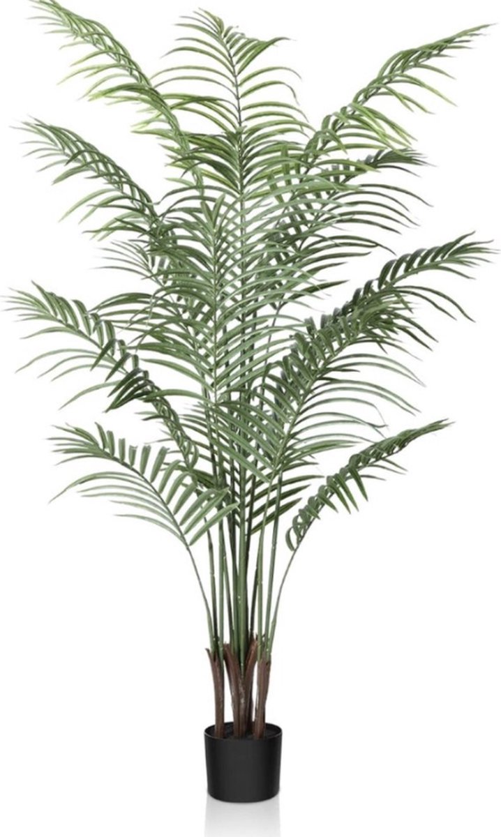 Kunstpalm, 150 cm, grote kunstplant in pot, kunststof palm, ziet eruit als een echte plant, decoratie voor woonkamer, balkon, slaapkamer, kantoor, cadeau voor een housewarming (1 stuks)