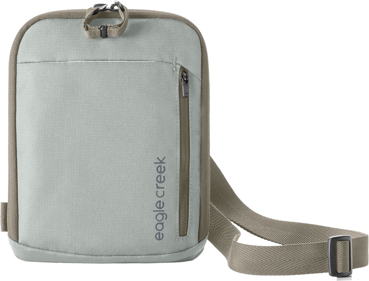 eagle creek Schoudertas Gordeltas Stash RFID Crossbody Bag Storm Grey Lichtgrijs