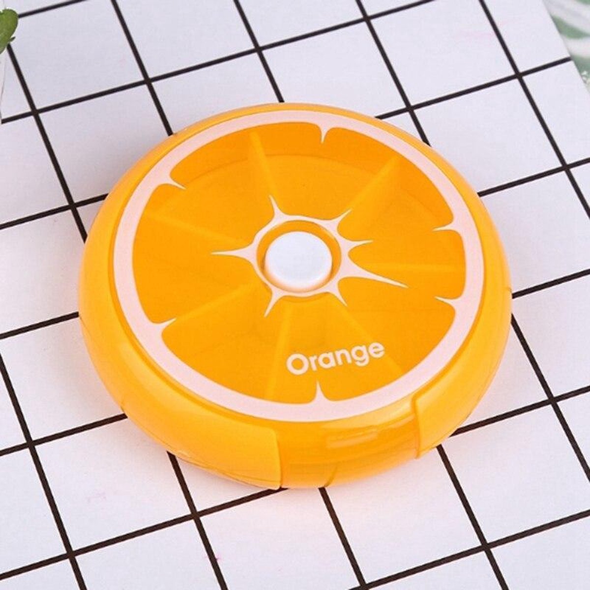 Goedkoopste Pillendoosje Pillen Organizer Medicijndoosje|Oranje