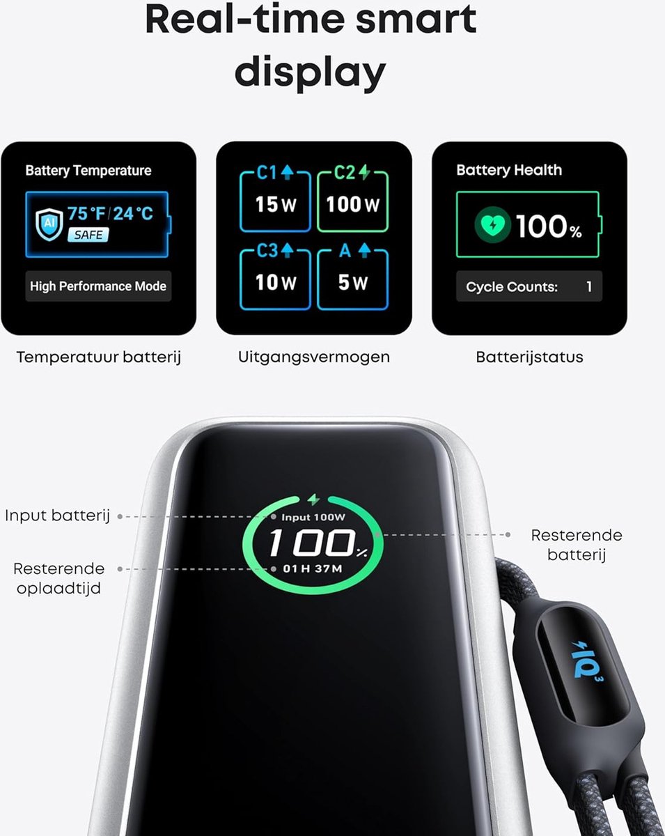 Anker Laptop Power Bank, 25.000mAh Draagbare Oplader met - afbeelding 2